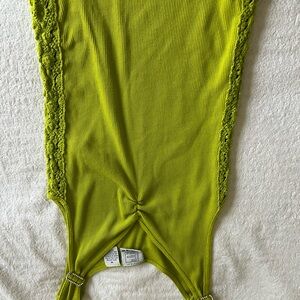 Edge Lime Green Ribbed Bodysuit